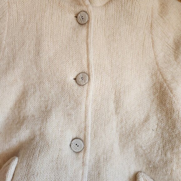 LOVELY Vintage FLOSS Made in Iceland Sweater Coat Women's Size Small - Picture 5 of 5